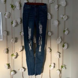 Distressed Skinny Jeans